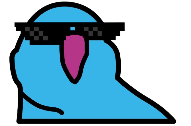 VisionGuard parrot wearing sunglasses